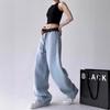 Womens Casual Pants High Waist Wide Leg Sweatpants Street Style Loose Fit Trousers
