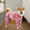 Bobasndm Rollkragen Hunde Kleidung Pyjama, Herbst Winter Hunde Jumpsuit Mantel, Winter Weiche Warme Flanell Pyjama