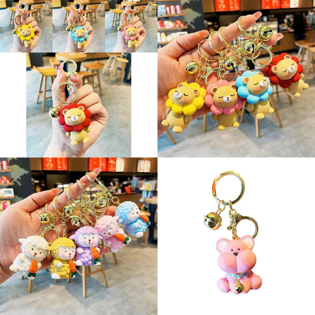 Adorable Resin Cartoon Keychain Perfect For Kids' Backpacks And Car Keys