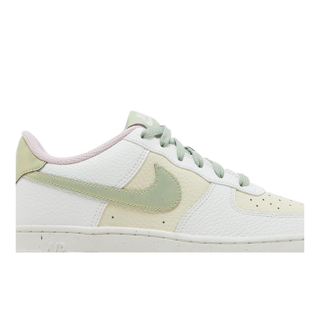 Nike Air Force 1 LV8 Grade School 'Muted Green' (Unisex) Summit White / Coconut Milk / Pink Foam / Honeydew Kids' Skateboarding Shoes DQ0360 100