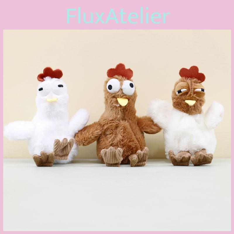 Cute And Cozy Plush Chicken Keychain Perfect Bag Accessory With Egg Laying Design