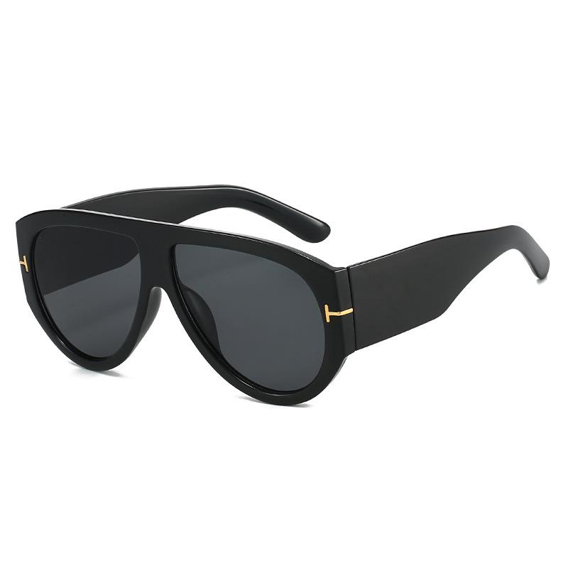 

Модные унисекс солнцезащитные очки с большой оправой и защитой от УФ-лучей