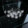 12pcs Fashion Baroque Bridal Headpiece U-Shaped Pin Pearl Flower Hairpin Women Hair Fork Coiled Hair Accessory Braided