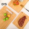 Bamboo Cutting Board Thickened Double-Sided Chopping Board for Meat And Vegetables Kitchen Chopping Panel with Vertical Storage Anti-Mildew Fruit