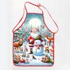 Christmas Claus Print Apron Waterproof And Stain-Resistant Household Christmas Apron