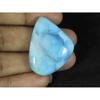 25X32X7MM Natural Blue Larimar Fancy Shape Cabochon Loose Gemstone 45Cts. LR-68