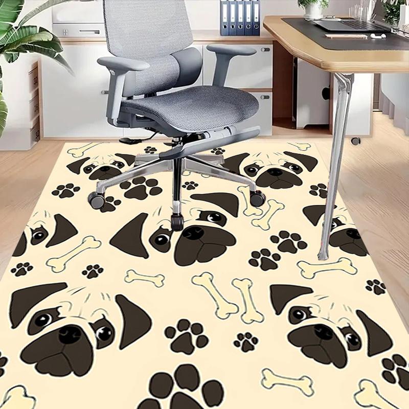 1PC Pug Bone Extra Large Non-Slip Floor carpet, Office, family, bedroom, Studio - Large Area RugJ0344 60cm by 90cm