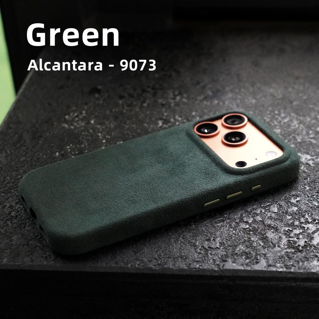 Ručně vyrobené pro ALCANTARA Pouzdro pro IPhone 17 Pro / 17 Pro Max Kompatibilní MagSafe Luxusní semišová kůže Pouzdra na telefony Supercar Kryt