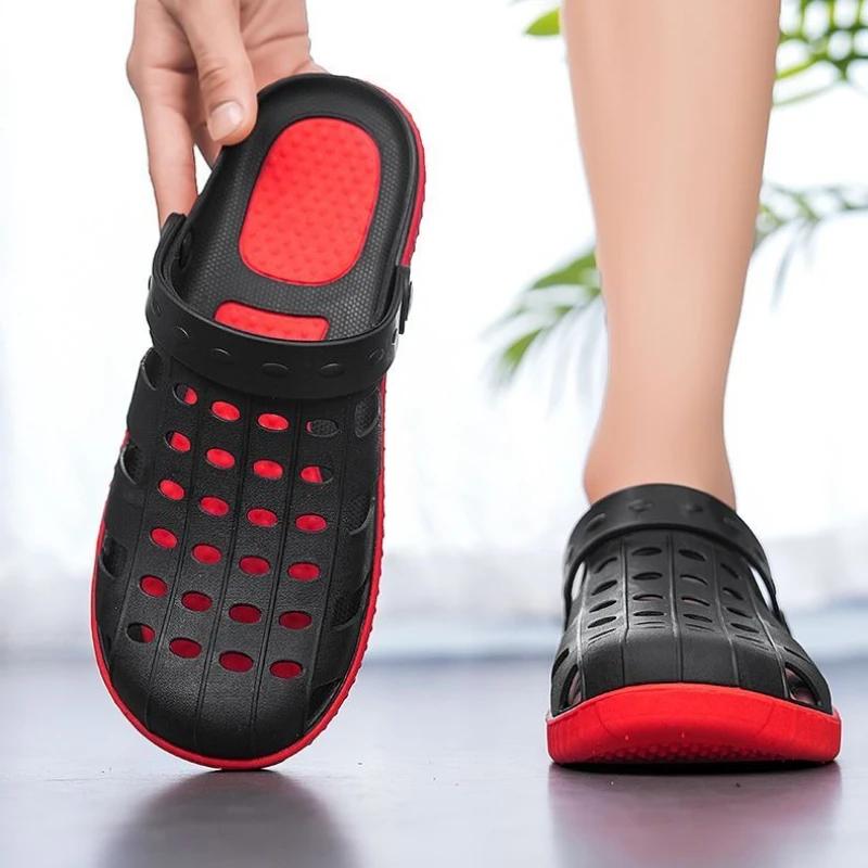 Fashion With Platform Men's Sandal Height Descount Number 41 Daily Use Comfortable Trend 2025 New Arrival Casual Color Pvc 39 Male Shoe