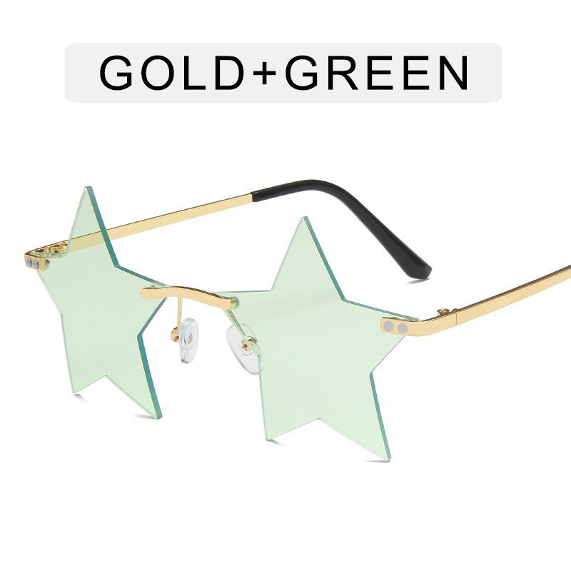 

Очки с пятиконечной звездой, женские забавные солнцезащитные очки с шариками, персонализированные моделирующие солнцезащитные очки one size