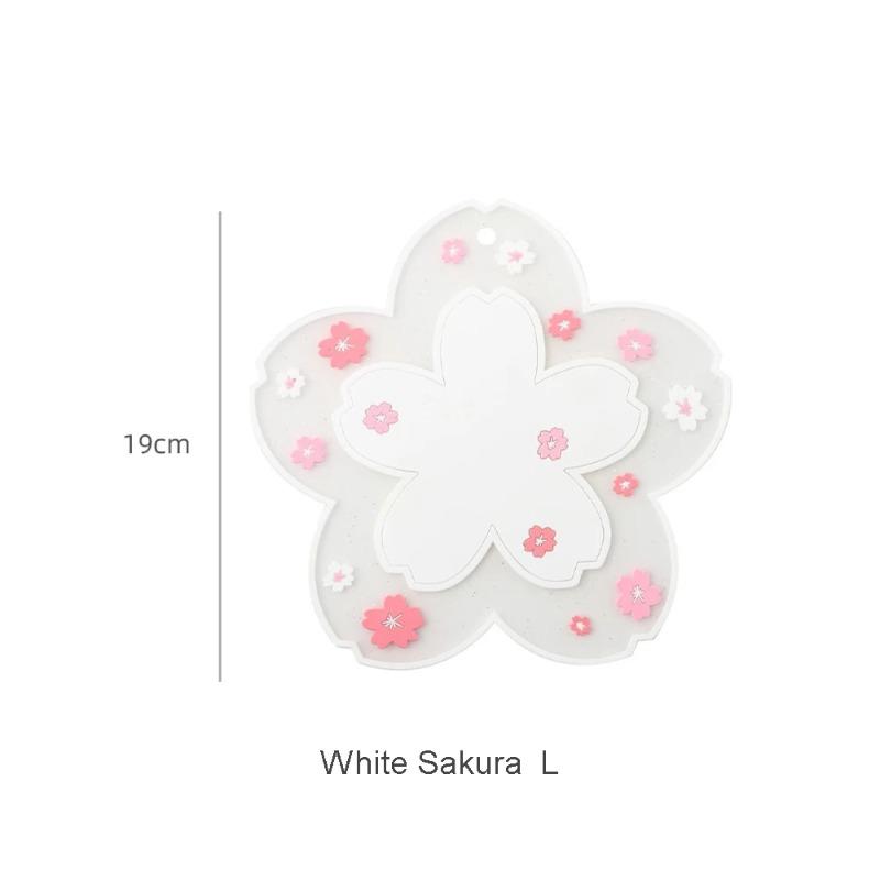 Sakura Style Coasters Heat Insulation Mats Tea Cup Mats Milk Cup Coasters Anti Slip Mats Household Heat Resistant Table Mats