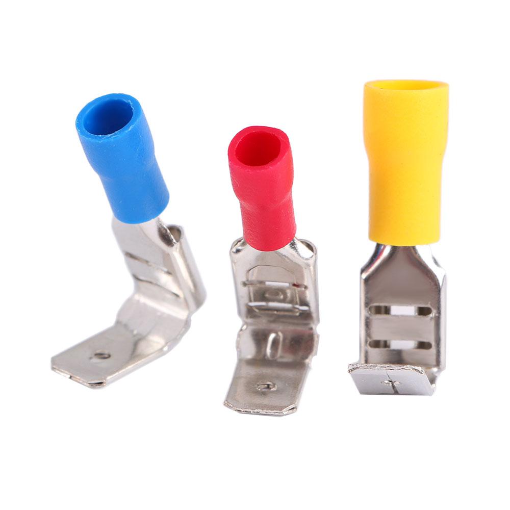 

50pcs Male Piggy Back 6.3mm Insulated Crimp Spade Piggyback Terminal Wire Cable Connector