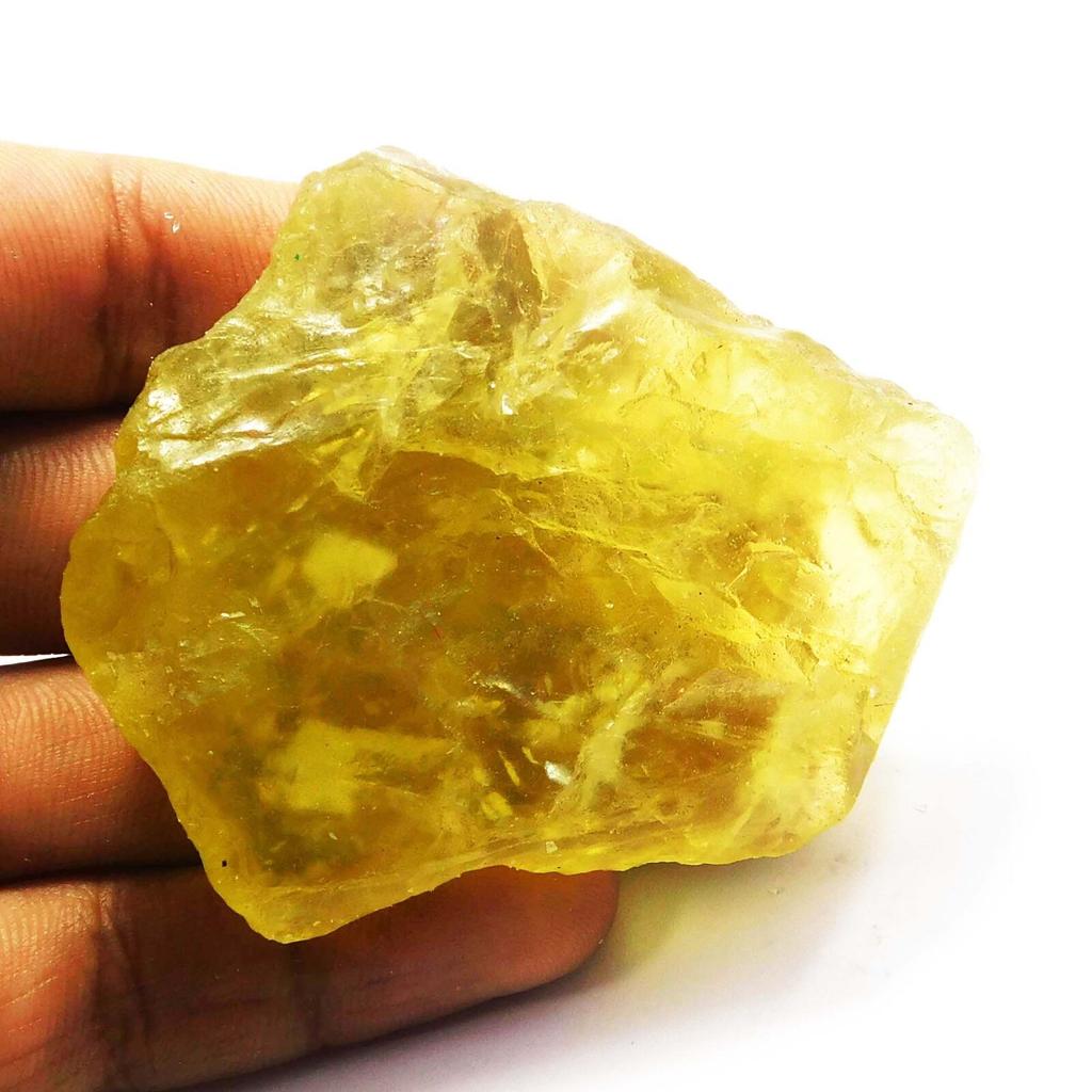 NATURAL 200 Ct Yellow Sapphire Earth Mined Huge Rough CERTIFIED Loose Gemstone A-109