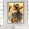 Cowboy Full DIY 5D Round Drill Diamond Art Kits for Adults/Beginners Gift Idea Home Decor Diamond Painting Gem Art 11.81x15.75in