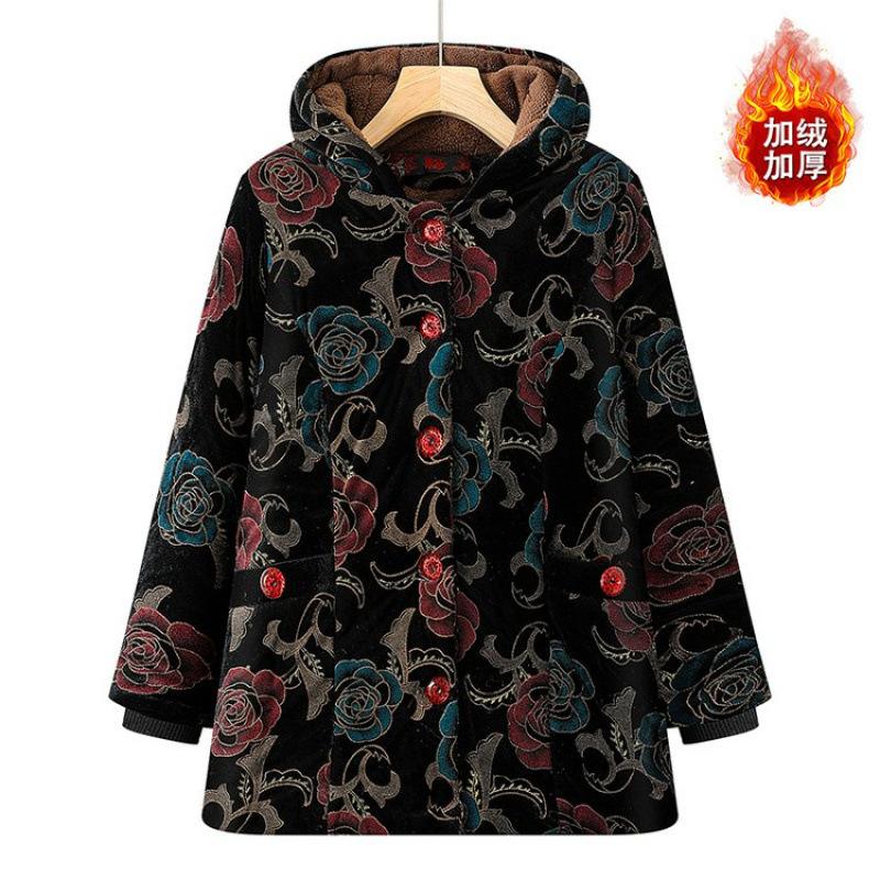 New winter cotton-padded clothes with fleece to keep warm winter cotton-padded jackets with hooded thick clothes