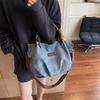 Large-capacity Bag Women's New Retro and Old Commuter Messenger Bag Fashionable One-shoulder Portable Tote Bag