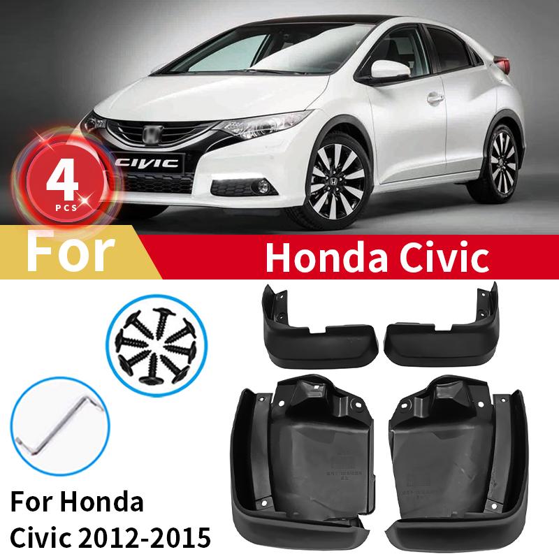 

FOR Honda Civic Mud Flaps 2012 2013 2014 2015 Mudguards Fender Guards Splash Car Accessories Auto Styline Front Rear 4pcs