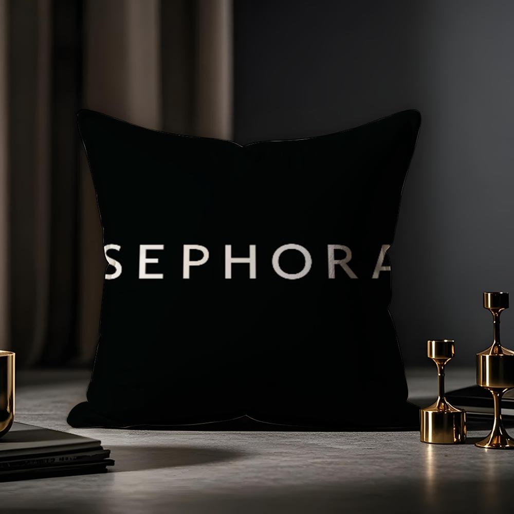 Sephora Cushion Cover Anti-dustmite Pillowcase Invisible Zipper Silky Short Plush Sofa Cushion Cover
