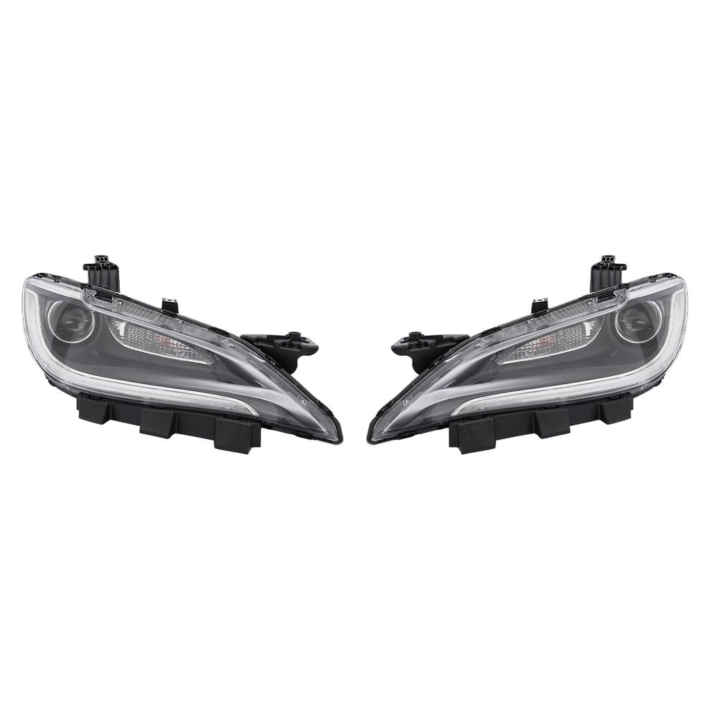Front/Right/Left Headlight w/LED DRL Compatible with 2016-2017 Chrysler 200 (C/Limited) Replacement for 68284782AA/68284783AA