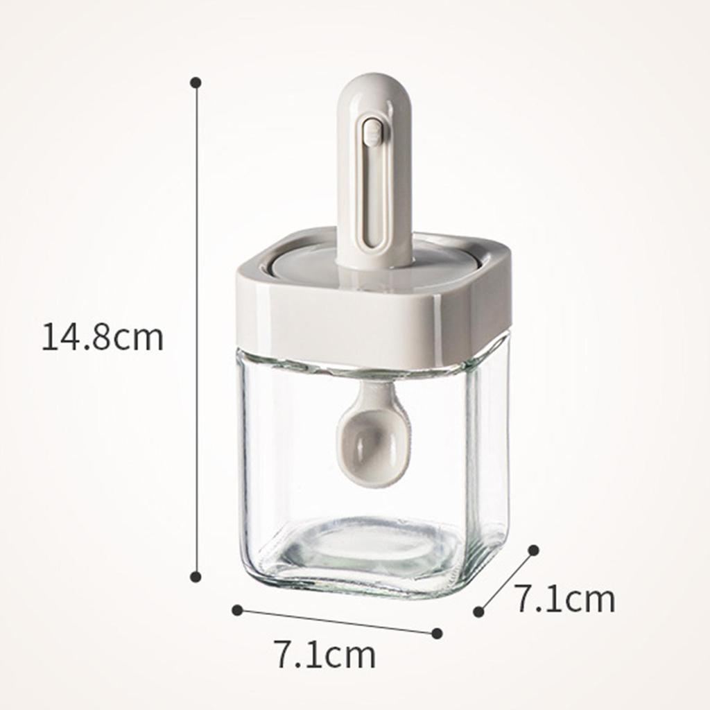 Seasoning Jar Spice Jar Mini Multipurpose Storage Bottle with Cover Conserve Container Kitchen Gadgets Washable Seasoning Box