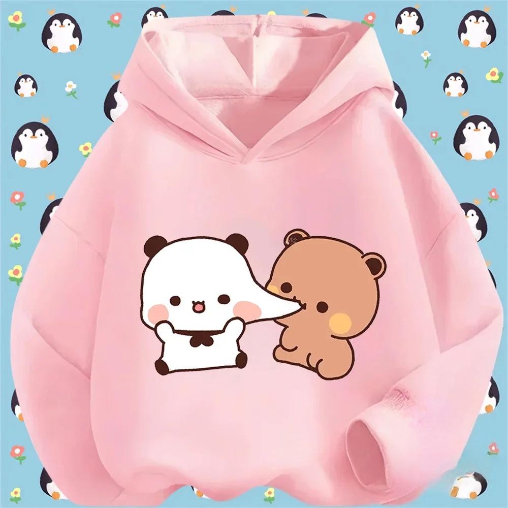 Budu printed children's casual loose top children's hooded sweatshirt
