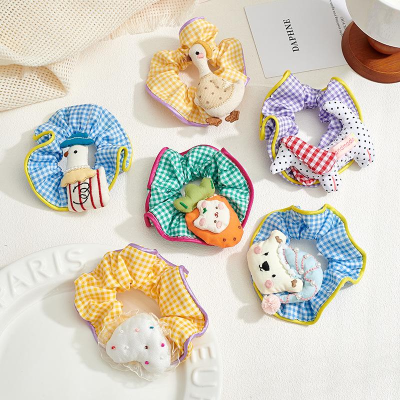 Children's Elastic Hair Bands Cartoon Cute Baby Girls Hair Rope Ties Ponytail Holder Rubber Bands Kids Headwear Hair Accessories