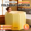 1PC Portable Foldable Bathtub for Adults, Large Deep Soaking Tub, Space-Saving Collapsible Bath Bucket for Indoor Outdoor Use