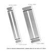 Guitar Fret Polishing Guard Kit–6 Stainless Steel Fingerboard Protectors (3Large&Small)+12 Rubber Bands for Luthier Tool