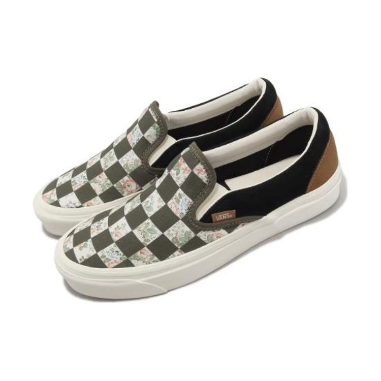 Vans Klasické slip-on kostkované unisex tenisky Bricolage Vícebarevné VN0A7Q58J4E
