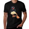 T-shirt Pingu arrabbiato t-shirt cotone 100% uomo t-shirt estate T-shirt