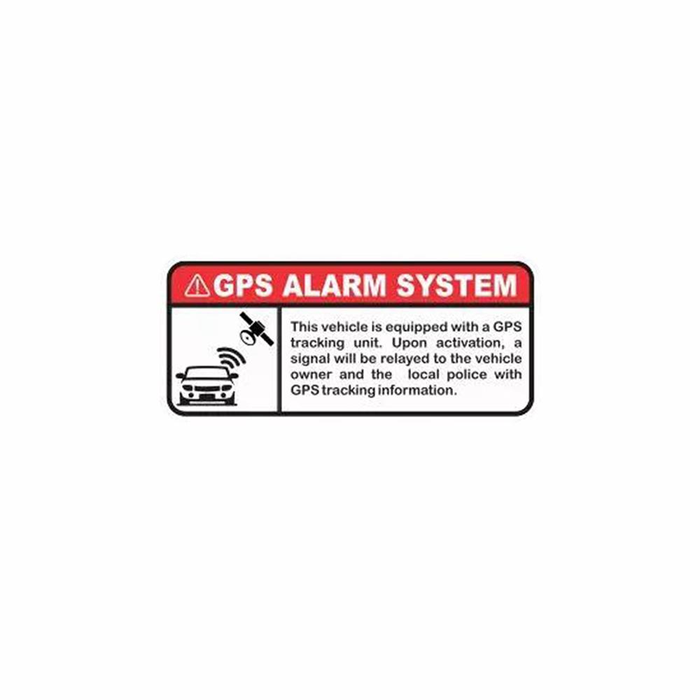 Anti-Theft GPS Alarm Warning Decal, Durable Vinyl Security Sticker, Universal Car Exterior Protective Decor Accessories