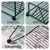 Modern Napkin Holder For Table With Weighted Arm, Square Metal Flat Napkin Holder Farmhouse Napkin Box Rustic Napkin Tray