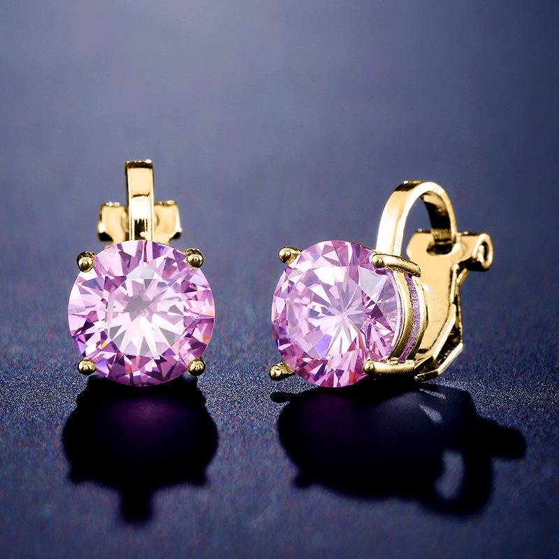 

Элегантные круглые серьги с цирконием: Простые и универсальные клипсы для женщин