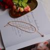 Vintage Natural Baroque Pearl Pendant Double-Layer Long 11K Woven Necklace for Women's INS White Pearls Natural Pearls