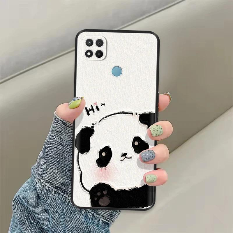 For Redmi 9C Case Creative Panda Phone Shell Soft Silicone Phone Cover For Redmi 9C NFC Cases For Xiaomi Redmi 9C 9 C Fundas