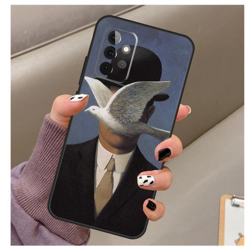 Rene Magritte Art Case For Samsung Galaxy A56 A16 A26 A36 A06 A52 A53 A33 A13 A34 A54 A14 A15 A35 A55 A22 A32