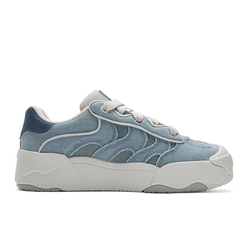 Fila Omelette So Casual Denim Trendy Retro Classic Comfortable Low-Top Sneakers Women sneakers Ocean-Blue F12W542208FBO