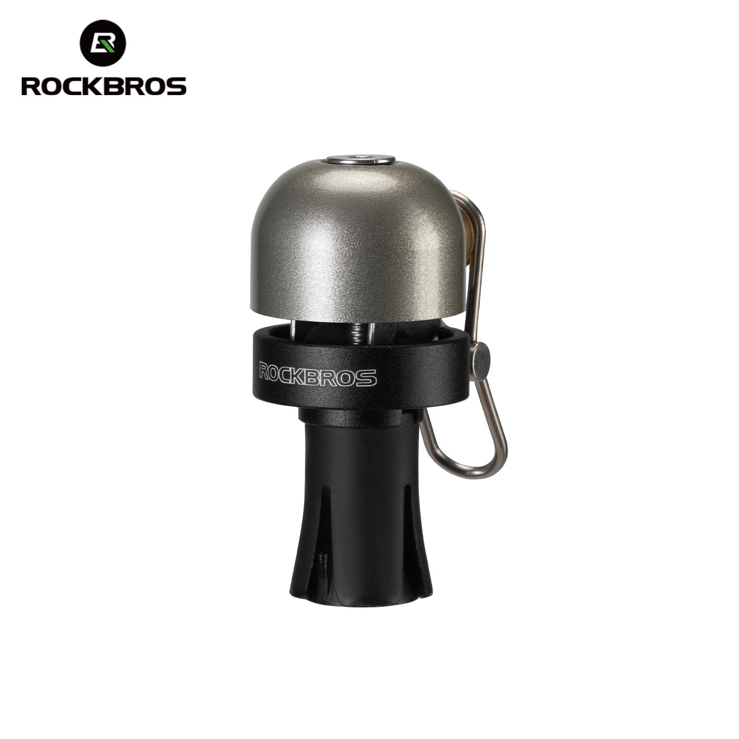 ROCKBROS Bicycle Bell Clear Loud Sound MTB Road Bike Horn Bicycle Handle Bell Ring Suitable for 22.2mm handlebar 100db Bell 1PCS