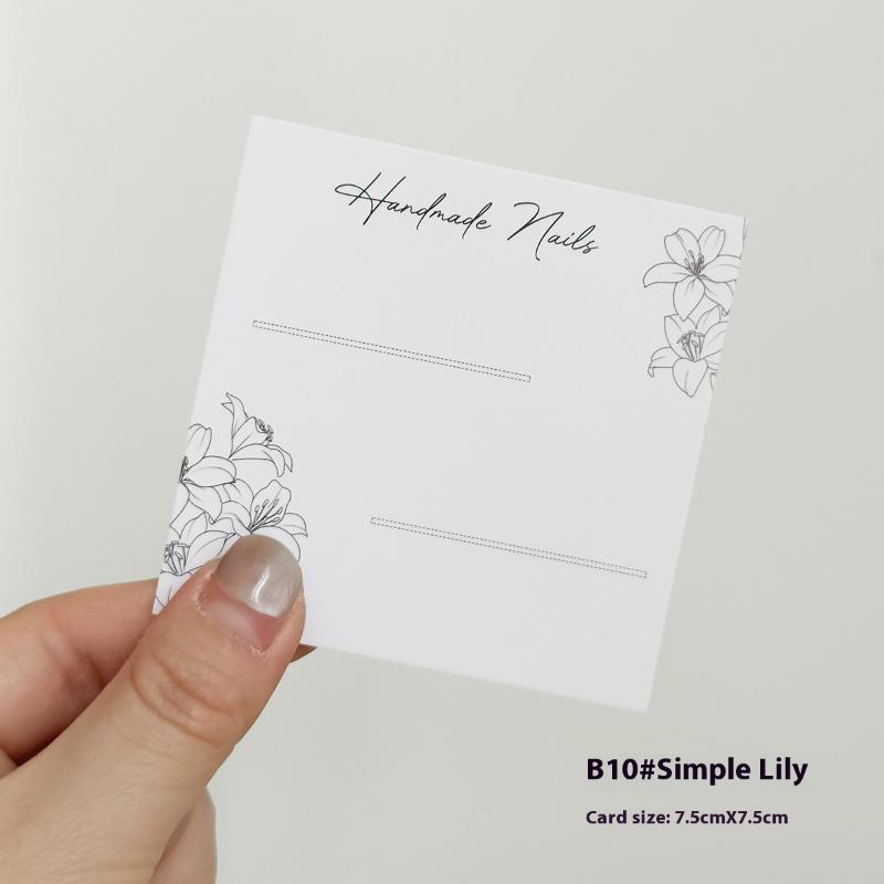 20 Sheets Press On Nail Bottom Butterfly Cardboard Photo Prop Handmade False Nail Art Tips Display Show Card Manicure Tools