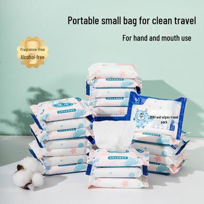 Travel-Size Gentle Baby Wipes for Hands & Mouth - Portable for Kids