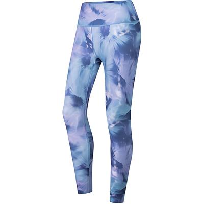 Anta Trainingsserie Dünn Eng Yoga Fitness Neun-Punkt Sport Leggings Damen Leggings Tiefblau Bedruckt 162457307-1