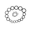 740/1200Pcs O-ring Rubber Gaskets Seal Ring Set Nitrile Rubber High Pressure O-Rings NBR Sealing Elastic Band O Rubber Rings