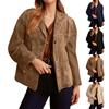 Women's Fashionable And Elegant Retro Loose Pocket Long-Sleeved Coat