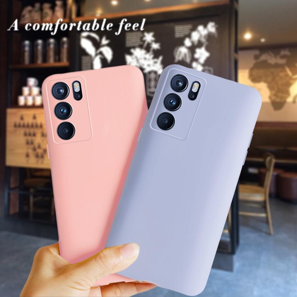 Matte Case For OPPO Reno 6 Pro 5G Case Soft Silicon Candy Color Phone Bag Cover For OPPO Reno6 Reno 6 Pro Plus Shockproof Bumper