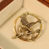 1pc Creative & Versatile Vintage Mockingbird Metal Badge Retro Brooch Pin For Backpack, Clothing, And Accessories