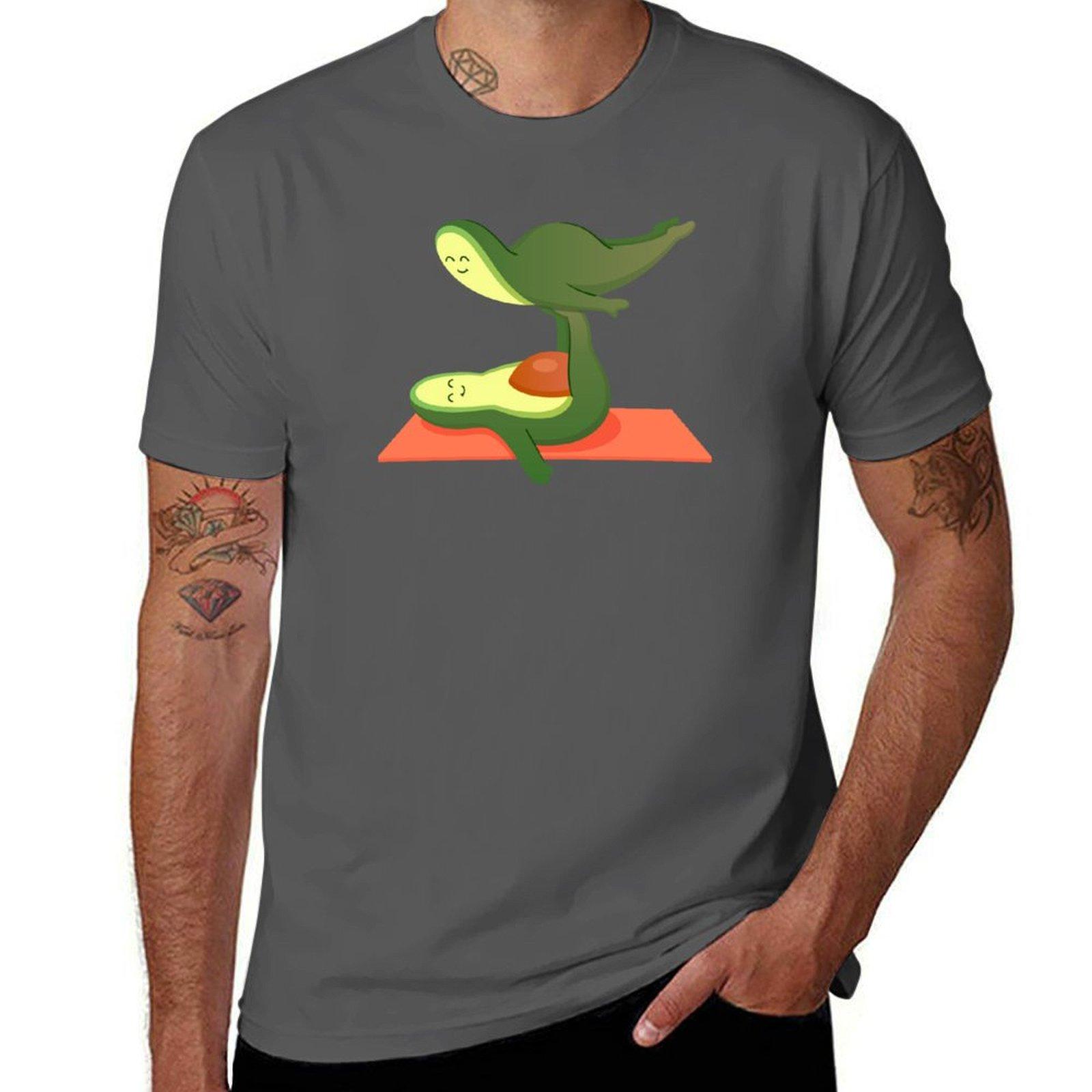 

Avocado Acroyoga Acro Acrobatics T-Shirt Blouse vintage clothes funny t shirts men 4XL