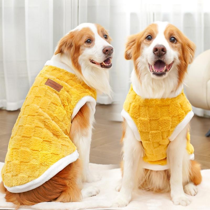 New Autumn and Winter Pet Clothing Dog Clothes Plush New Cat Clothing, Golden Retriever Big Dog and Cat