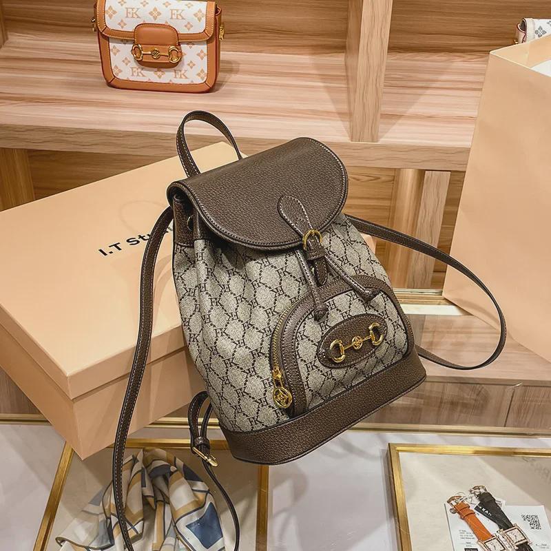 Genuine Leather Women's Backpack - 2022 Autumn/Winter Fashion, High-End, Trendy Travel & School Bag