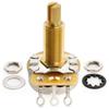 CTS 450G A500K Brass Long Split Shaft Potentiometer for Electric Guitar and Bass of Pot, 3/4" 10% A-Curve (Set 4)
