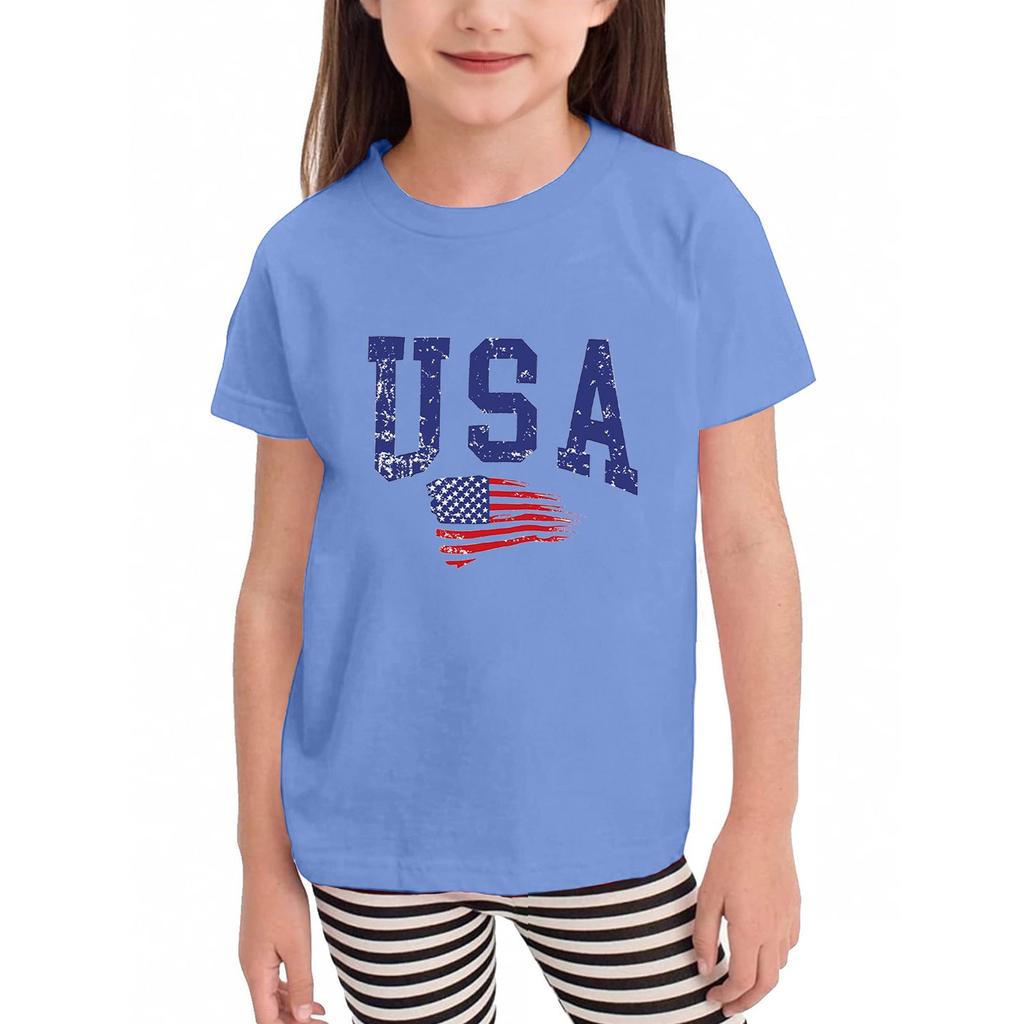 Kleinkind Mädchen Jungen T-Shirts Kinder Top Jungen und Mädchen Bedrucktes Kurzarm T-Shirt